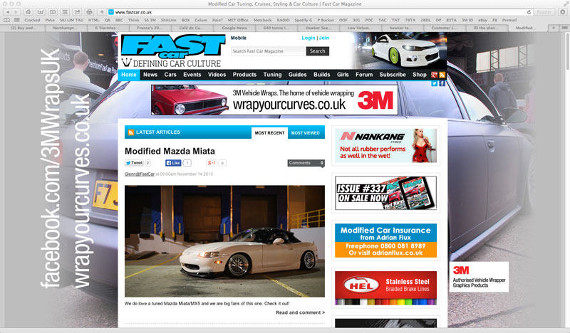 3M Fastcar Website Takeover