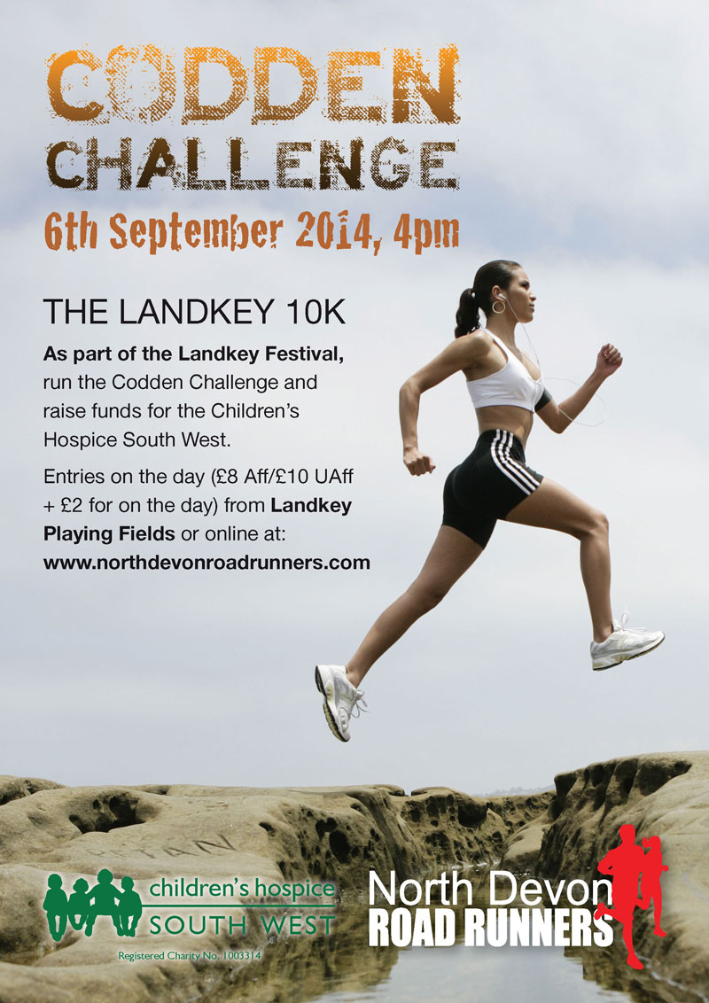 North Devon Road Runners Codden Challenge Poster